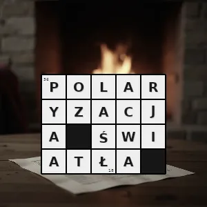 Rozwiązanie krzyżówki: uporządkowanie kierunków drgań fali świetlnej np przez jej podwójne załamanie odbicie przepuszczenie przez polaroid - polaryzacja światła | hasła, synonimy i podpowiedzi Hasło krzyżówkowe uporządkowanie kierunków drgań fali świetlnej np przez jej podwójne załamanie odbicie przepuszczenie przez polaroid - polaryzacja światła – rozwiązanie, synonimy, podpowiedzi i definicje krzyżówkowe